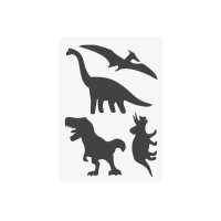 I AM CREATIVE Pochoir Kids 2000.72 A5, Dinosaures