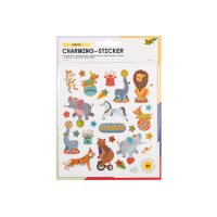 FOLIA Charming-Sticker 18201 Circus 2 Blatt/49 Stück