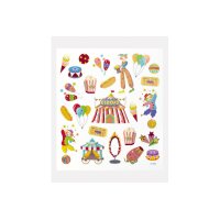 FOLIA Charming-Sticker 18201 Circus 2 Blatt/49 Stück