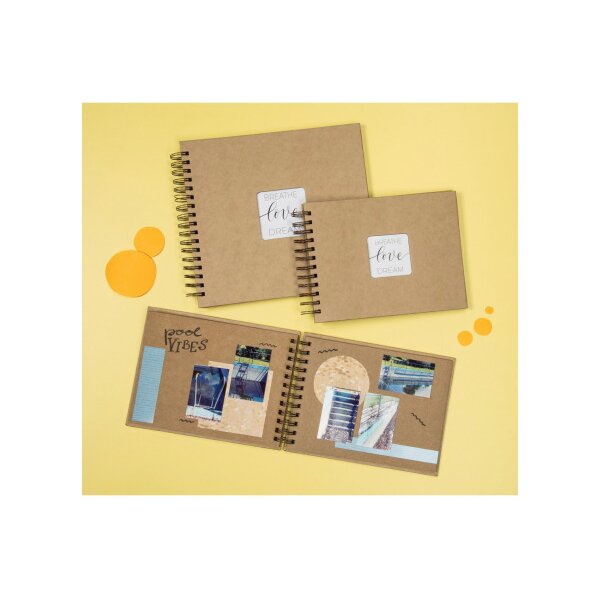 HAMA Spiralalbum Craft 28x24cm 7211 braun 40 Seiten
