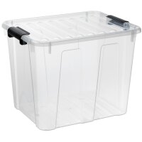 plast team Aufbewahrungsbox HOME BOX, 40 Liter, grau-