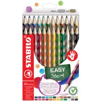 STABILO Dreikant-Buntstifte EASYcolors L, 12er Kartonetui