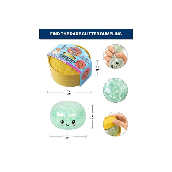 ROOST Quetschi Dumpling Mystery 10cm 1000-2588 Glitter Edition, assortiert