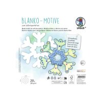 URSUS Blanko Motive 23x23cm 17120004F Schneeflocke 20 Blatt