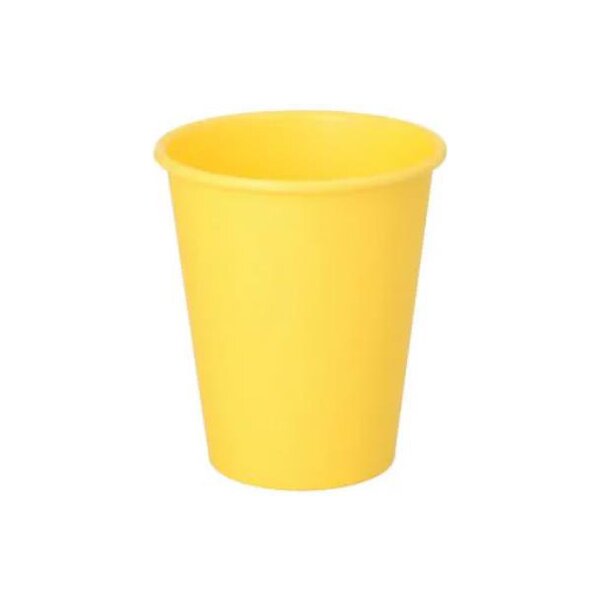 STARPAK Papp-Trinkbecher, 0,2 l, gelb, 50er