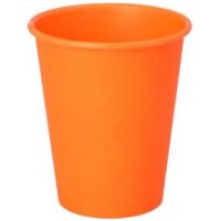 STARPAK Papp-Trinkbecher, 0,2 l, orange, 50er