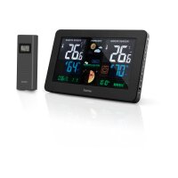HAMA Wetterstation Premium 186380 schwarz, mit Sensor