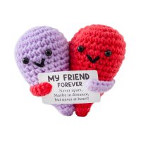I AM CREATIVE Positive Twin-Heart 8cm 1000-2458 pink
