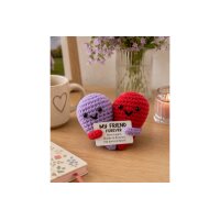 I AM CREATIVE Positive Twin-Heart 8cm 1000-2458 pink