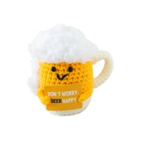 I AM CREATIVE Positive Beer 9.5cm 1000-2454 gelb