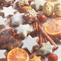 PAPSTAR Weihnachts-Motivservietten "Cinnamon...
