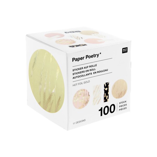 RICO DESIGN Packaging Sticker 302629 In the Meadow 100 St&uuml;ck