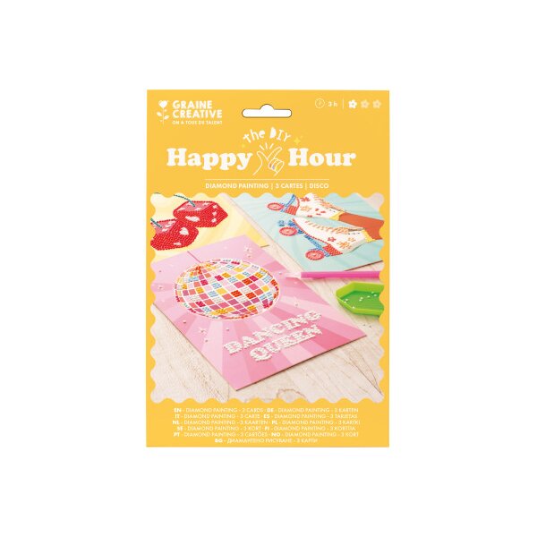 GRAINE CREATIVE Diamond Painting GC-650579 Disco 3 Karten