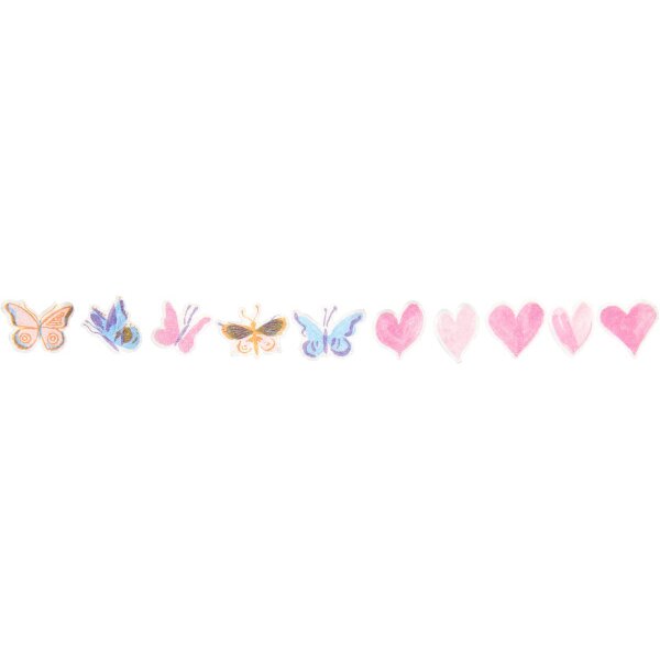 RICO DESIGN Washi Sticker 302154 Painted Love 200 St&uuml;ck