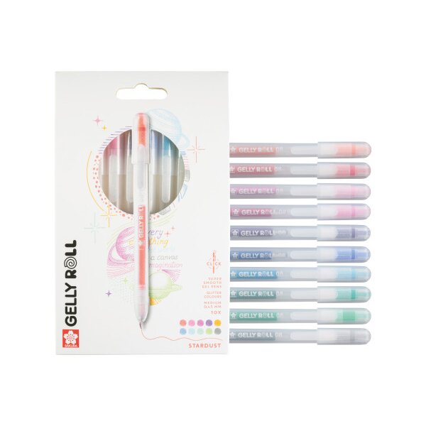 SAKURA Gelly Roll 0.8mm PXGBRASTA10 Stardust, ass. 10 St&uuml;ck