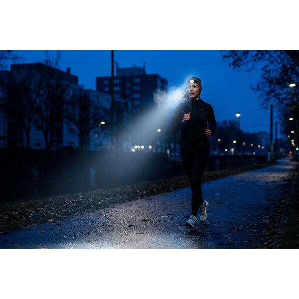 ANSMANN 2-in-1-LED-Kopflampe HD350R, 320 Lumen, schwarz