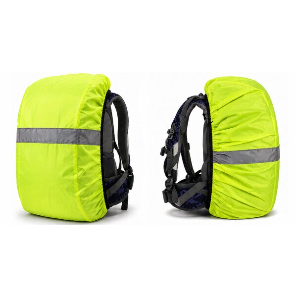 IWH Regenschutzh&uuml;lle f&uuml;r Rucksack &amp; Schulranzen, neongelb