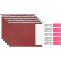 BIELLA Dossier suspendu Set A4 27145545U rouge 32x25cm 5...