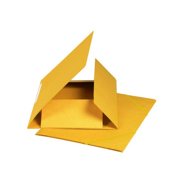 BIELLA Gummibandmappe A4 17840020U gelb, 590gm2 220 Bl.