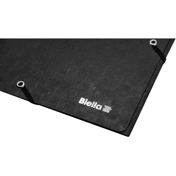 BIELLA Gummibandmappe A4 17840002U schwarz, 590gm2 220 Bl.