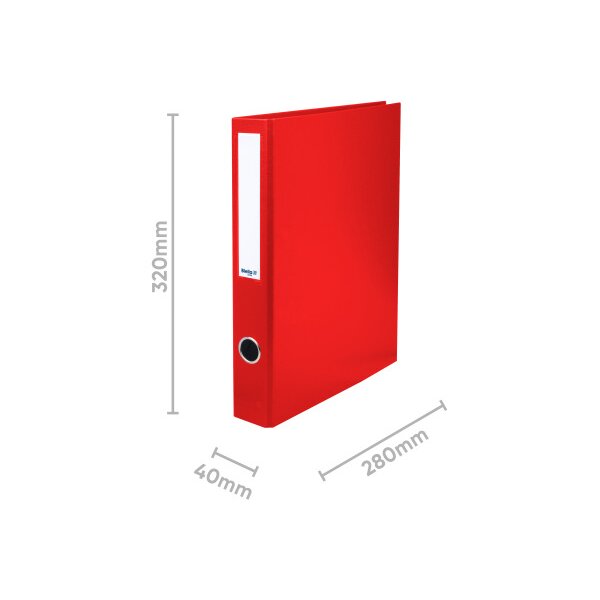 BIELLA Classeur ann. Dinor-Quatro 5cm 12644445U 4 anneaux rouge A4+