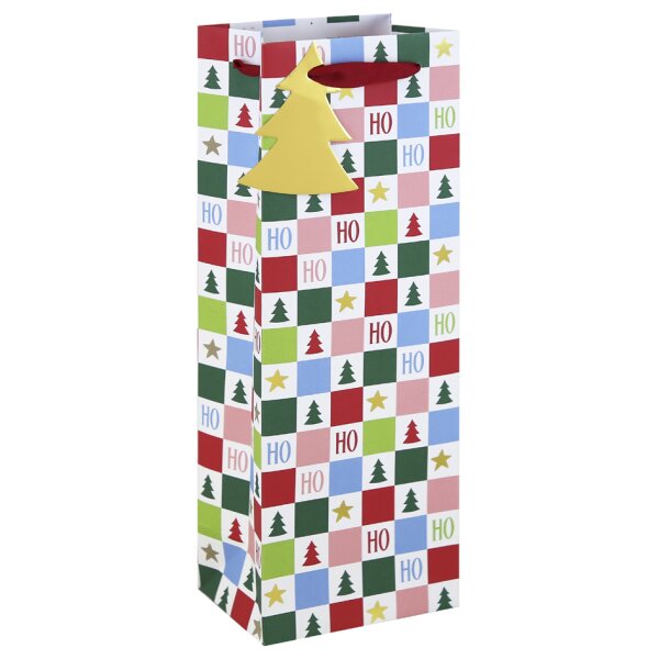 Clairefontaine Weihnachts-Flaschent&uuml;te "Hohoho"
