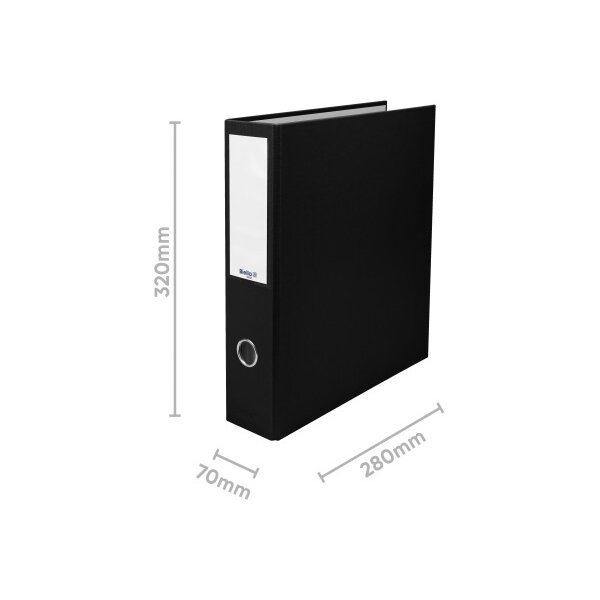 BIELLA Ringbuch Dinor-Quatro 7cm 12644702U 4 Ringe schwarz A4+