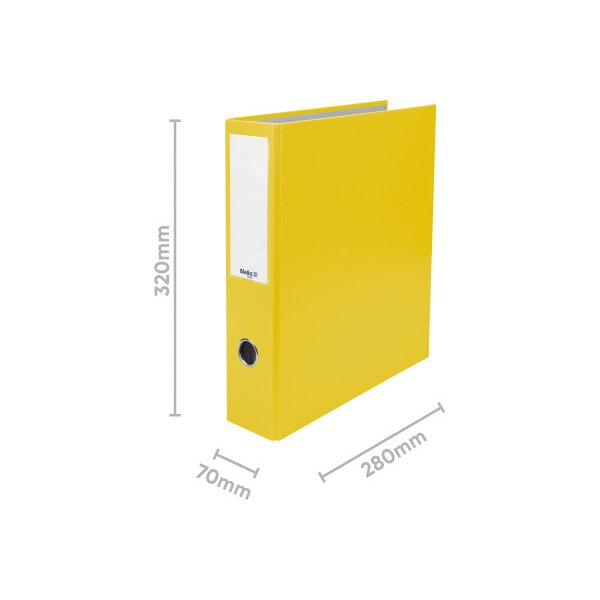 BIELLA Classeur ann. Dinor-Quatro 7cm 12644720U 4 anneaux jaune A4+