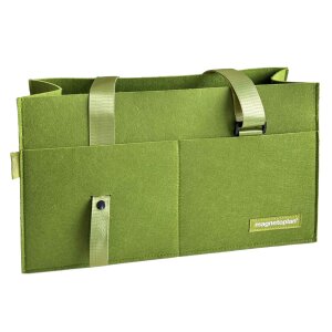magnetoplan Sacoche en feutre Desk Sharing Bag, vert mousse