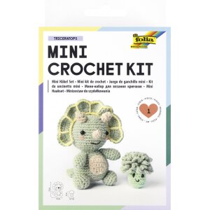 folia Mini-Häkelset "TRICERATOPS",...