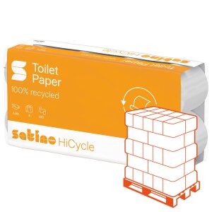 SATINO HiCycle papier toilette blanc, 2 couches, 250...