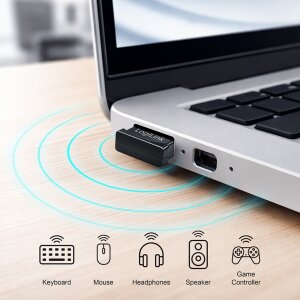 LogiLink USB-A - BT 6.0 Adapter, bluetoothfähig, schwarz