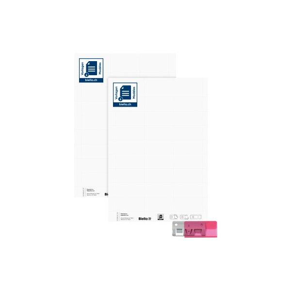 BIELLA Hängemappen-Etiketten 60x30mm 27363200U weiss 270 Stück