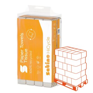 Satino HiCycle Z-Falz Falthandtücher weiss, 2-lagig,...