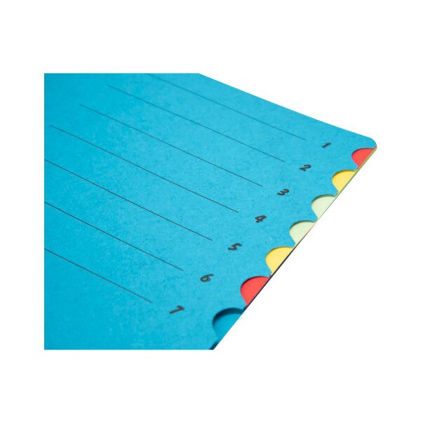 BIELLA Fächermappe A4 32840705U blau 7-teilig