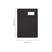 BIELLA Unterschriftenmappe A4 34141027U dunkelgrau 10-teilig