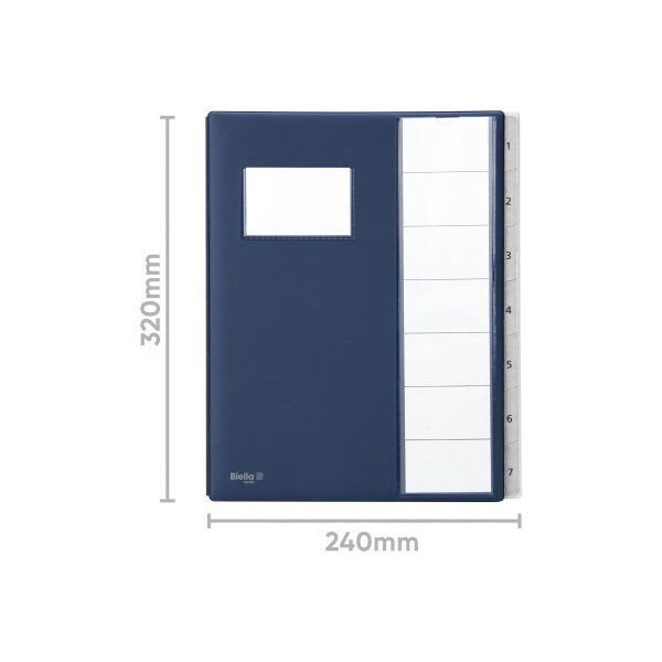 BIELLA Pultmappe Pronto A4 32040707U dunkelblau 7-teilig