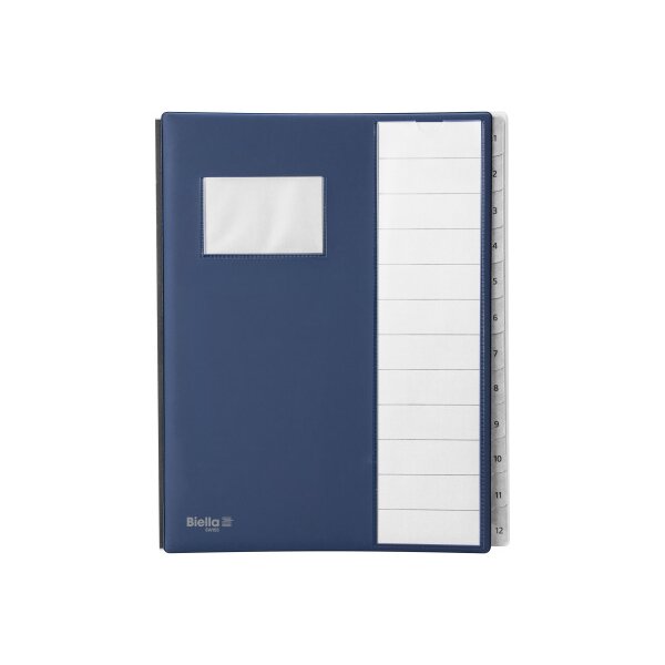 BIELLA Pultmappe Pronto A4 32041207U dunkelblau 12-teilig