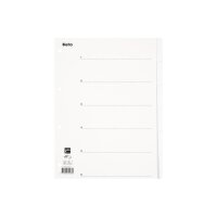 BIELLA Répertoires carton A4 46540601U blanc 6 pcs.