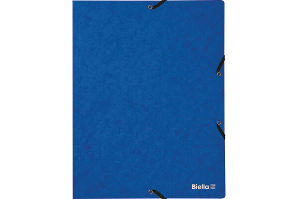 BIELLA Gummibandmappe A4 17840105U blau, 355gm2 200 Bl.