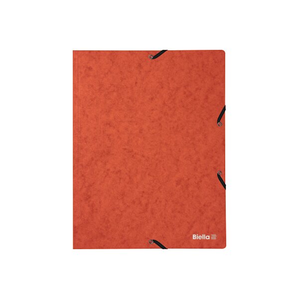 BIELLA Gummibandmappe A4 17840135U orange, 355gm2 200 Bl.