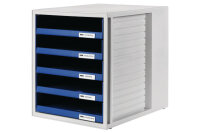 HAN Schubladenbox grau blau 1401-14 5 Fächer