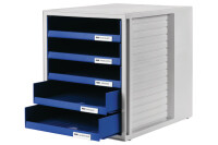 HAN Schubladenbox grau blau 1401-14 5 Fächer