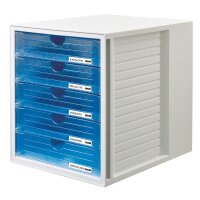 HAN Module de classement SYSTEMBOX, 5 tiroirs, gris clair