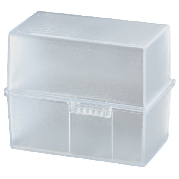 HAN Boîte à fiches, A7 paysage, plastique, bleu translucide