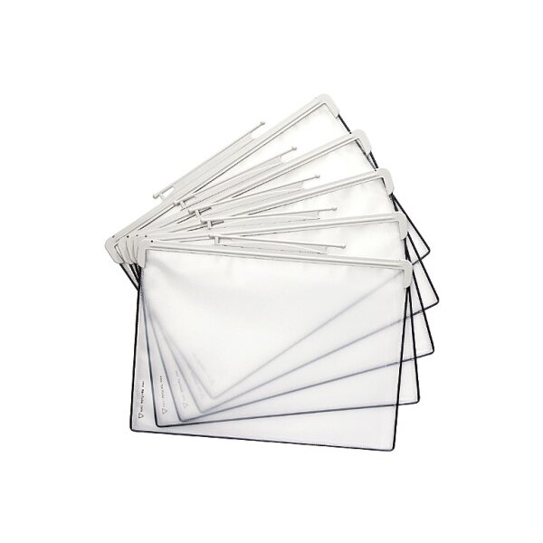 TARIFOLD Design Drehtaschen A4 704300 PP grau 5 Stück