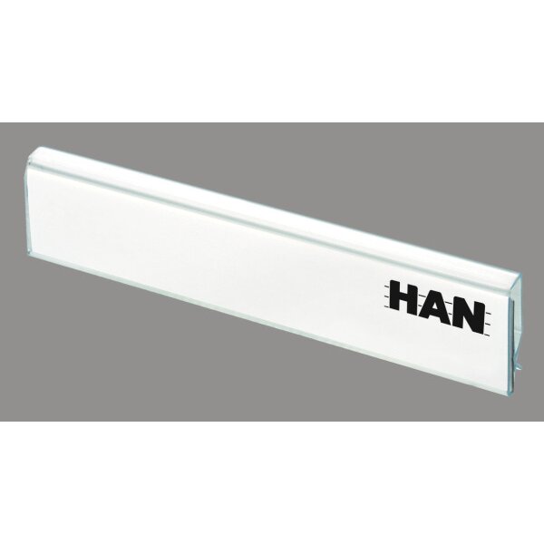 HAN Beschriftungs-Clip 60x13mm 2.30 transparent universal 10 Stück