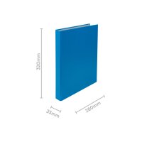 BIELLA Ringbuch Ringo-Plast 3.5cm 43442205U blau 2-Ring A4