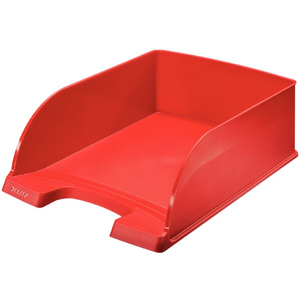 LEITZ Corbeille &agrave; courrier Plus Jumbo, A4, polystyr&egrave;ne, bleu