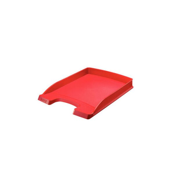 LEITZ Corbeille Courrier Plus A4 52370025 rouge